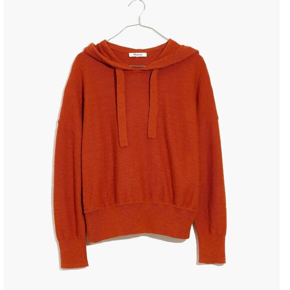 Madewell Women's Clairview Hoodie Sweater Color Maple Glow Size XS - Picture 1 of 10